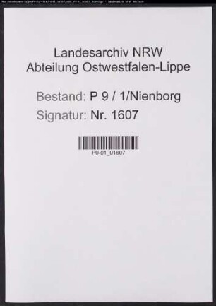 Sterberegister Standesamt Nienborg