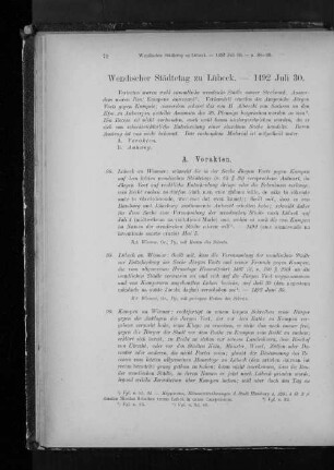 Wendischer Städtetag zu Lübeck. - 1492 Juli 30.