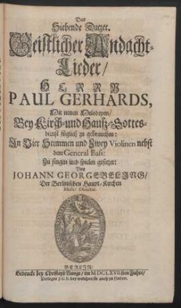 7: Pauli Gerhardi Geistliche Andachten