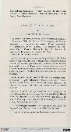 Séance du 6 juin 1913