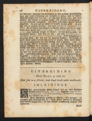 Uitbreiding Over Marc. 9: vers 50.