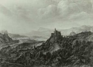 Stark befestigte Berggegend