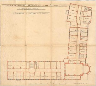 Seidl, Gabriel von; München, Öttingen- / Reitmorstr.; Vinzentinum - Grundriss 2. OG