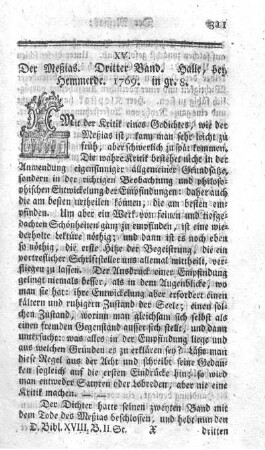 Der Messias, ein Heldengedicht. T.3.
