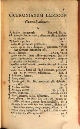 Lexicon Ciceronianum graeco-latinum