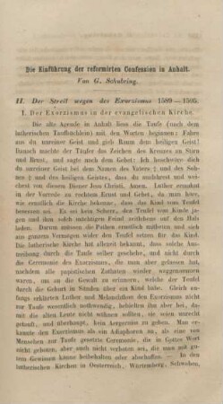 449-477 Die Einführung der reformirten Confession in Anhalt : zweiter Artikel