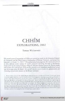 14: Chhîm : explorations, 2002