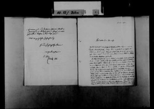Schreiben von Adalbert Merx, Heidelberg, an Franz Böhm
