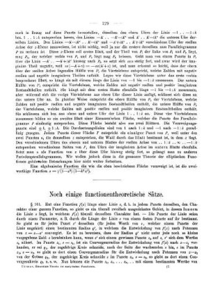 Noch einige functionentheoretische Sätze