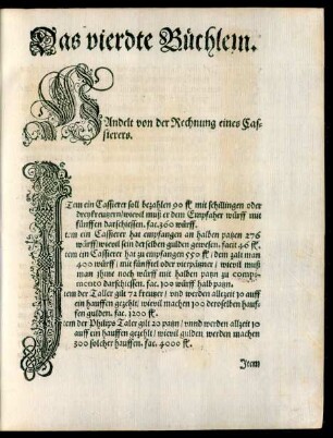 Das vierdte Büchlein.