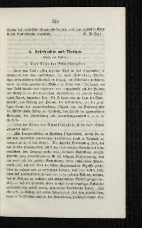 Lesefrüchte und Notizen : (Forts. und Schluß)