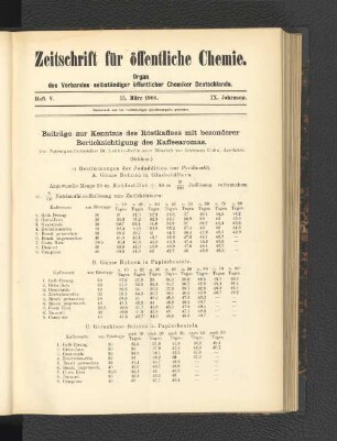 Heft V. 15. März 1903