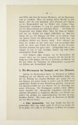 9. Die Germanen im Kampfe mit den Römern