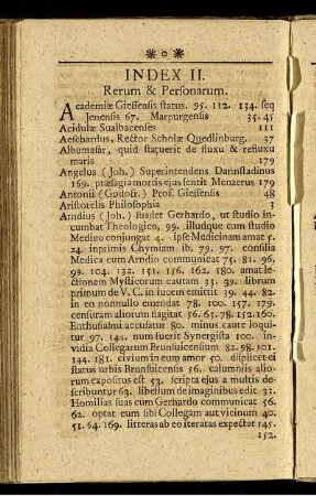 Index II. Rerum & Personarum.