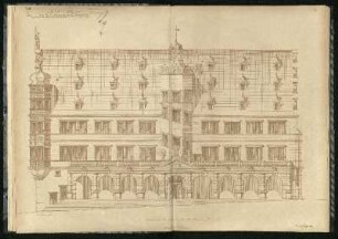Rathhaus zu Rothenburg o. T. Längen Facade