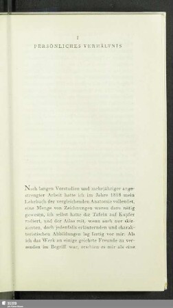 I. Persönliches Verhältnis