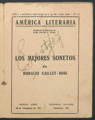 1921000111: Los mejores sonetos