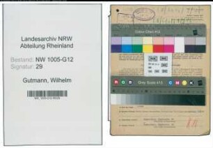 Entnazifizierung Wilhelm Gutmann , geb. 03.03.1900 (Revisionsleiter)