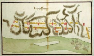 WHK 20 Russisch-Türkischer Krieg: Plan des Feldlagers bei Wischnitza, 17. Juli 1739