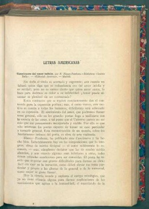Letras americanas