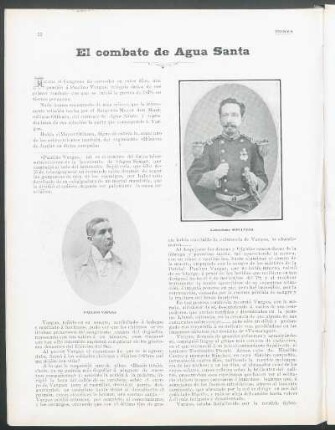 El combate de Agua Santa