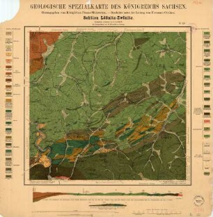 [5342] Lößnitz-Zwönitz, Geologische Spezialkarte des Königreichs Sachsen