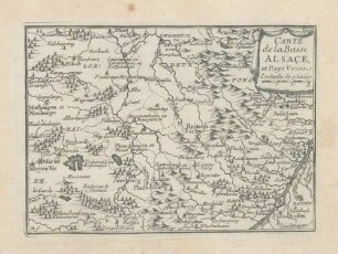 Carte de la Basse Alsace et Pays Voisins