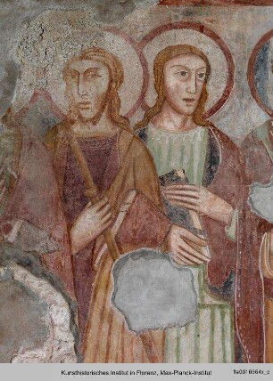 Christus in der Mandorla und die zwölf Apostel