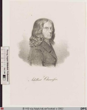 Bildnis Adelbert von Chamisso (eig. Louis-Charles-Adelaide de Ch. de Boncourt)