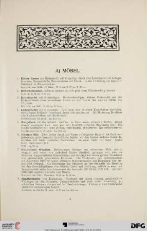 A) Möbel (Nr. 1-104)