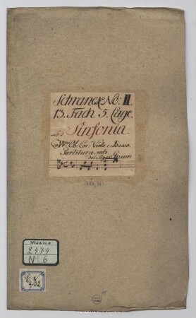 Symphonies - Mus.2474-N-6 : orch - D; GraunWV A:XII:4