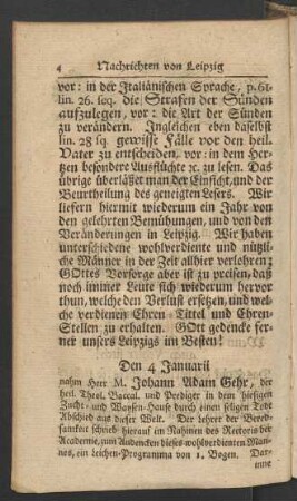 [Nachrichten von Leipzig auf das Jahr 1743]