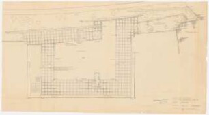 Deutsche Gartenschau 1950 auf dem Killesberg, Stuttgart (?): Pflasterung Innenhof 1:100