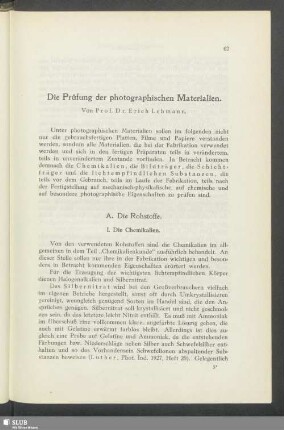 A. Die Rohstoffe