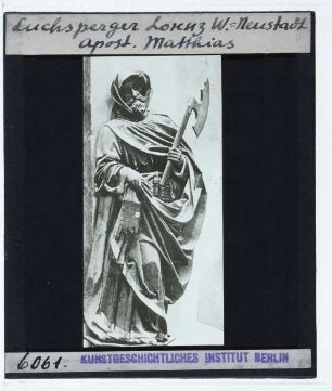 Luchsperger, Apostelzyklus im Dom von Wiener Neustadt : Apostelfigur, Matthias