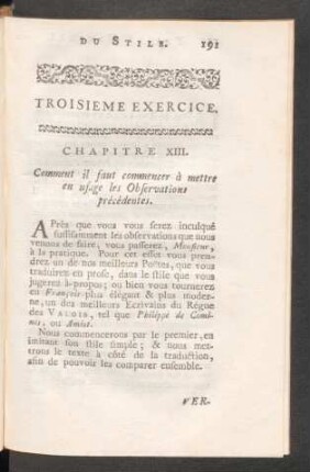 Troisieme Exercice.
