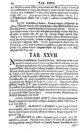 Tab. XXVII.