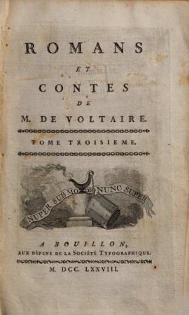 Romans et Contes, 3
