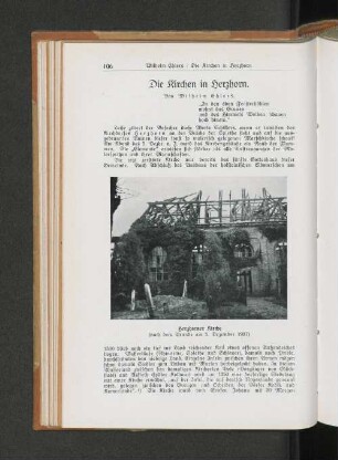 Die Kirchen in Herzhorn. Von Wilhelm Ehlers.