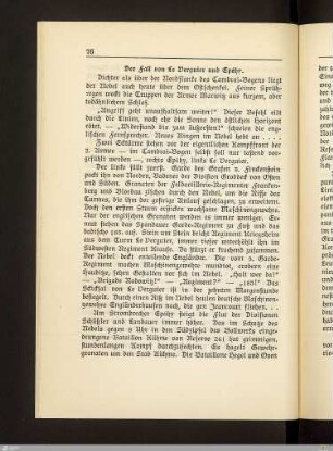 Der Fall von Le Verguier und Epéhy