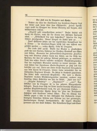 Der Fall von Le Verguier und Epéhy