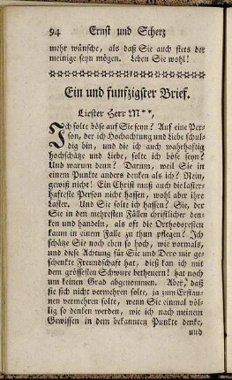 Ein und funfzigster Brief. - Fünf und funfzigster Brief.