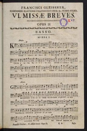 1-16, Missa I. - Missa IV.
