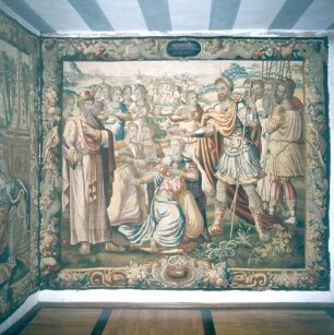 Steinau. Gobelin in einem Zimmer des Schlosses