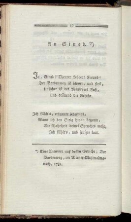 An Sined. - Tafellied am 1ten Mai,[...]