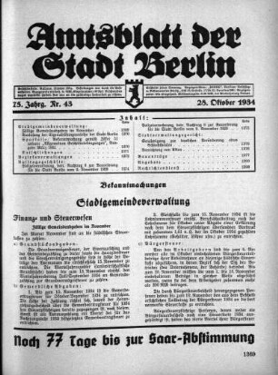 1934,43: Nr. 43, 28. Oktober 1934