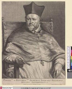 Ioannes Malerus [Porträt des Bischofs Jan van Malderen; Jan van Malderen;Portret van Johannes Malderus]