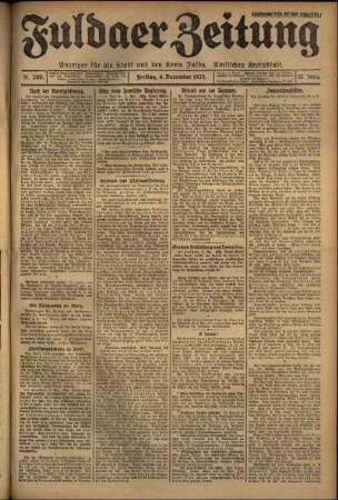 Ausgabe vom Freitag, den 04. Dezember 1925.