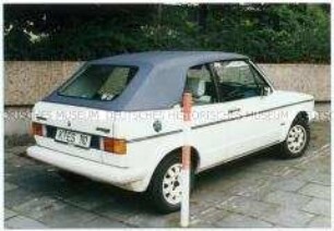VW Golf Cabrio, weiß, Rückansicht