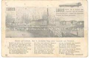 Postkarte zur Eroberung von Lüttich